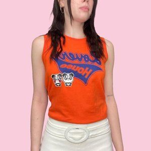 Vintage lovers house orange tee
